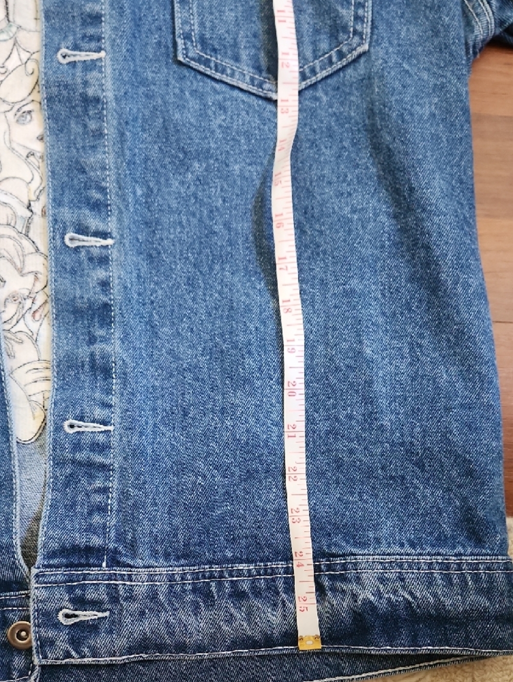 Disney Cakeworthy Blue Denim Jacket with Multi-Color Princess Patch - ROYALTY - Picture 8 of 11